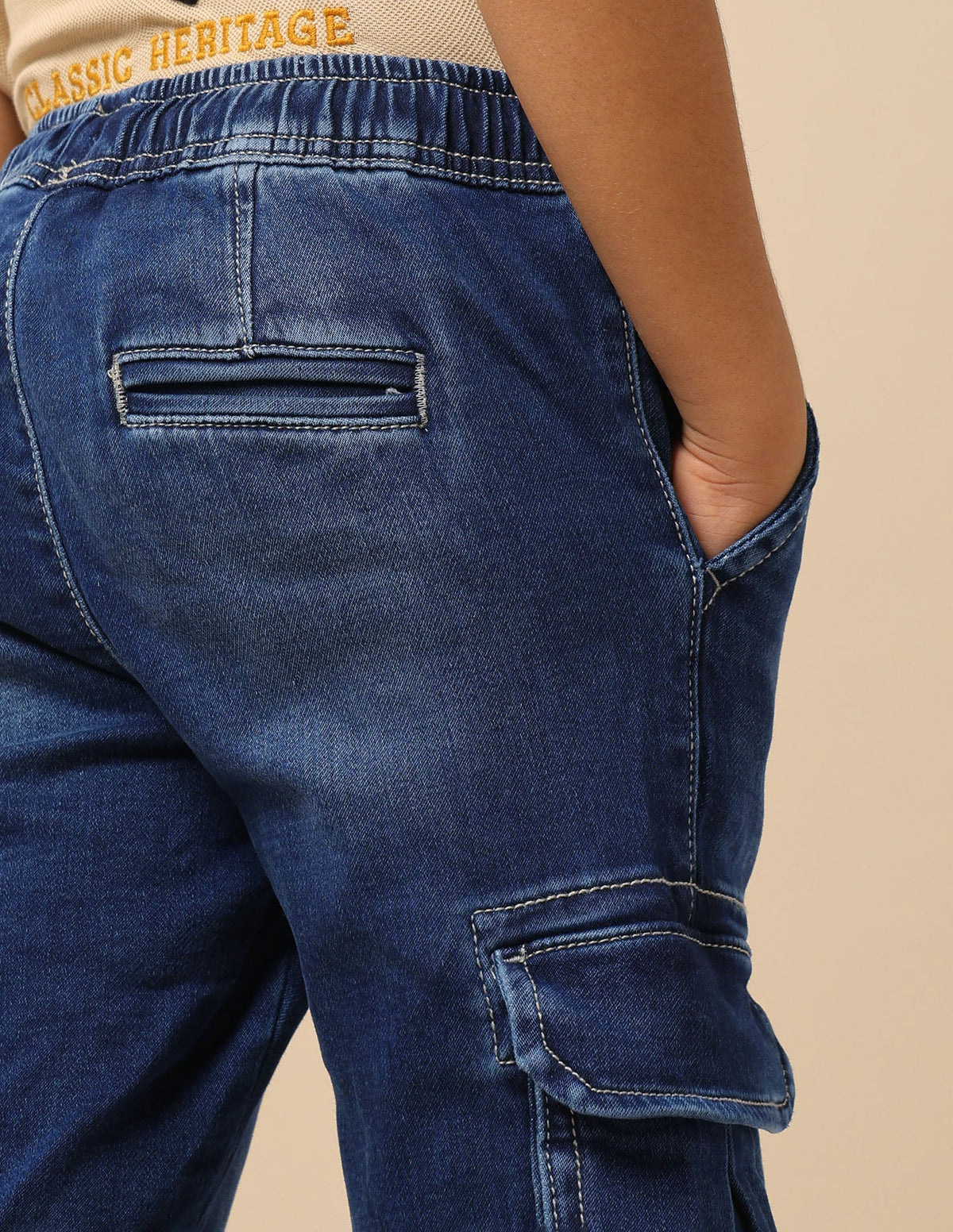 U.S.POLO KIDS BOYS JEANS UKJEN715 LT. BLUE