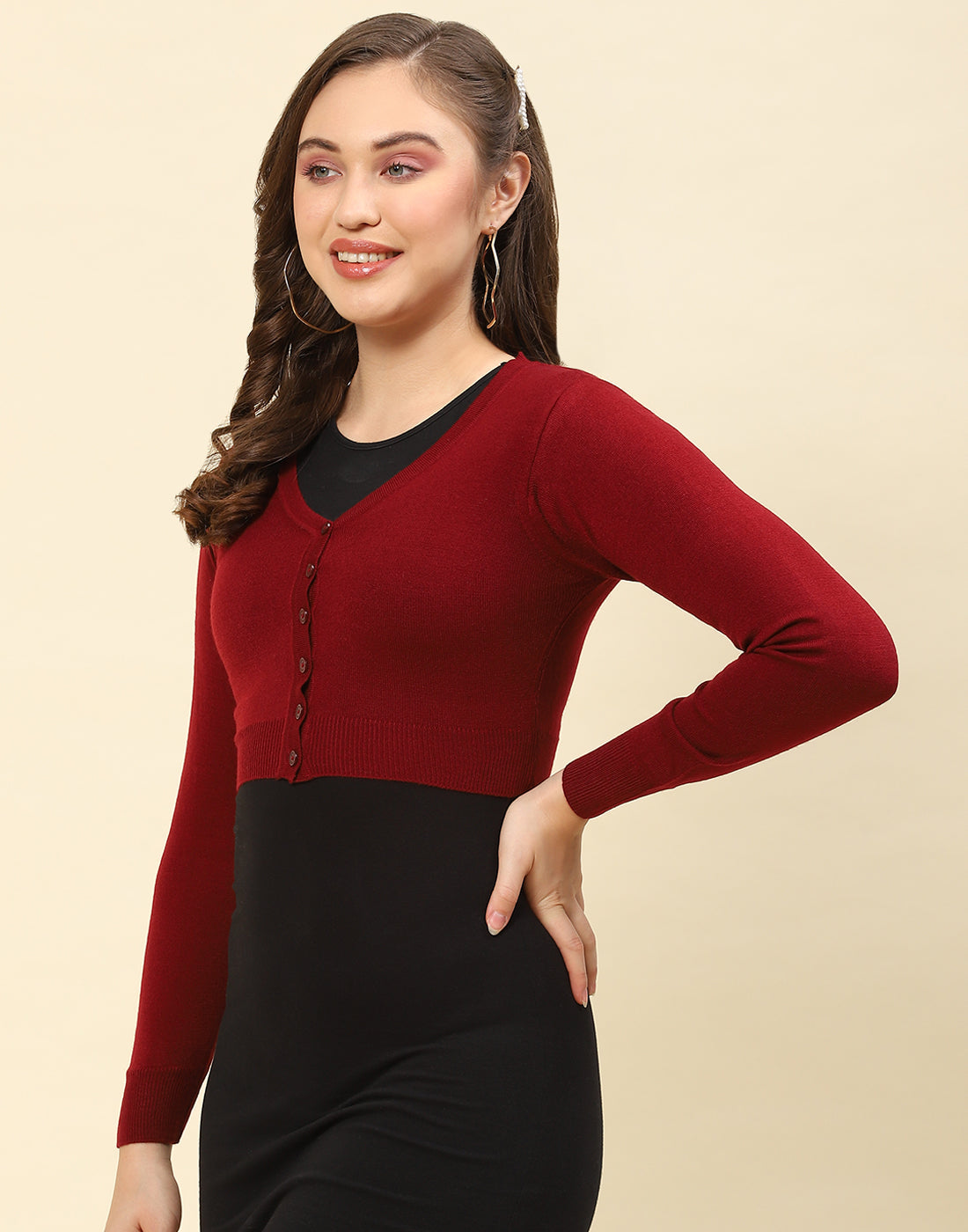 Monte Carlo Ladies Western Woolen Top 1242793Fs 271