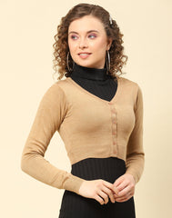 Monte Carlo Ladies Western Woolen Top 1242793Fs 312