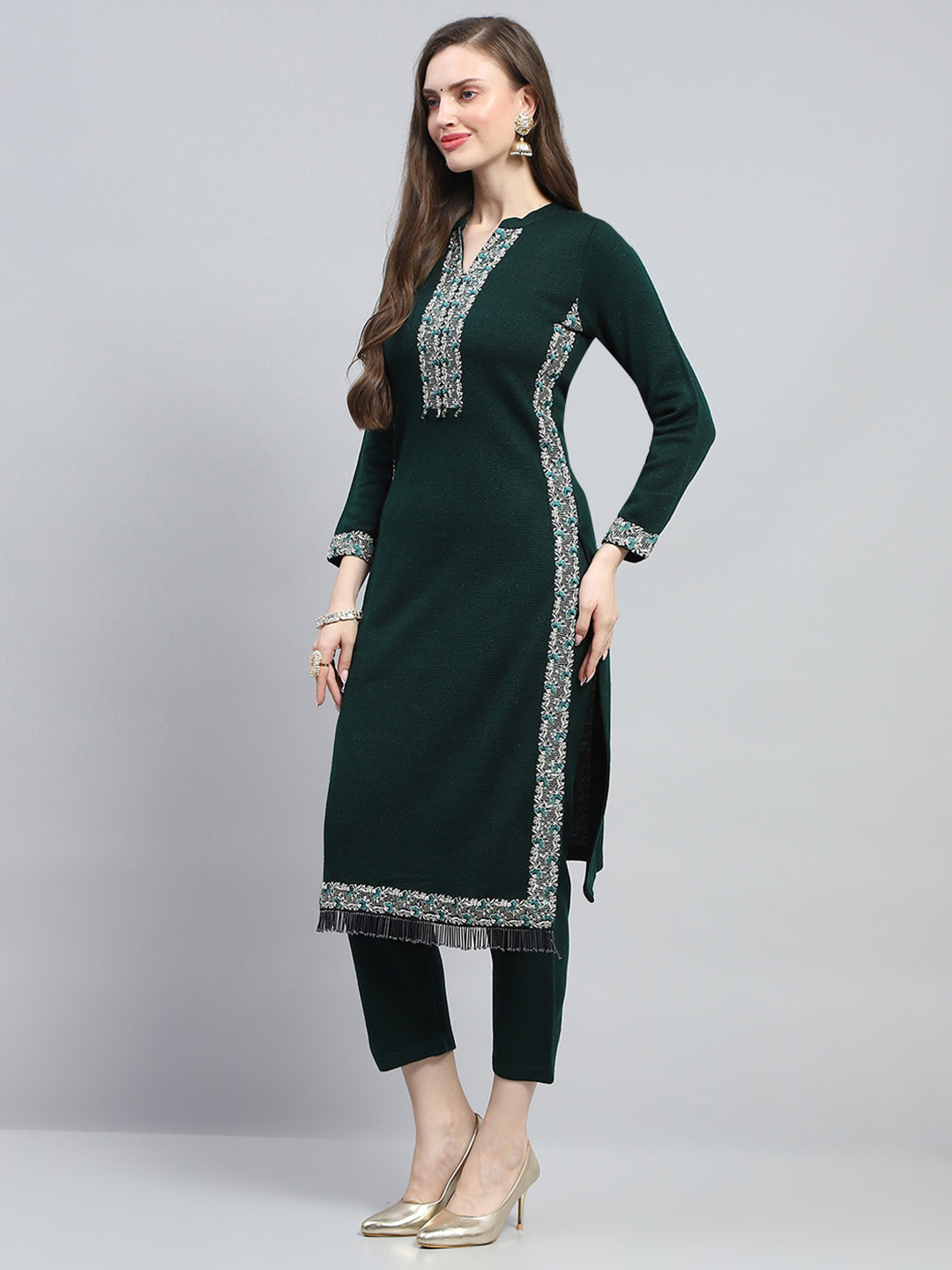 Monte Carlo Ladies Western W Kurti 3Pcs Set 1243482Ki 2