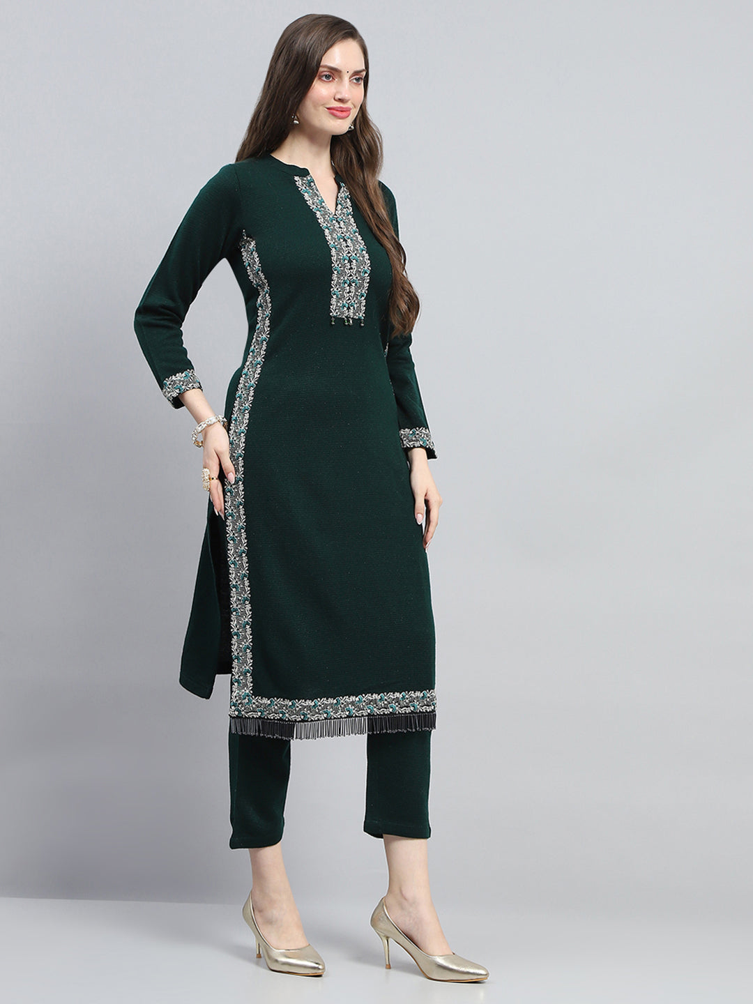Monte Carlo Ladies Western W Kurti 3Pcs Set 1243482Ki 2