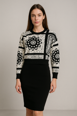 Lyte Club Ladies Western Midi O9137-6611 Black