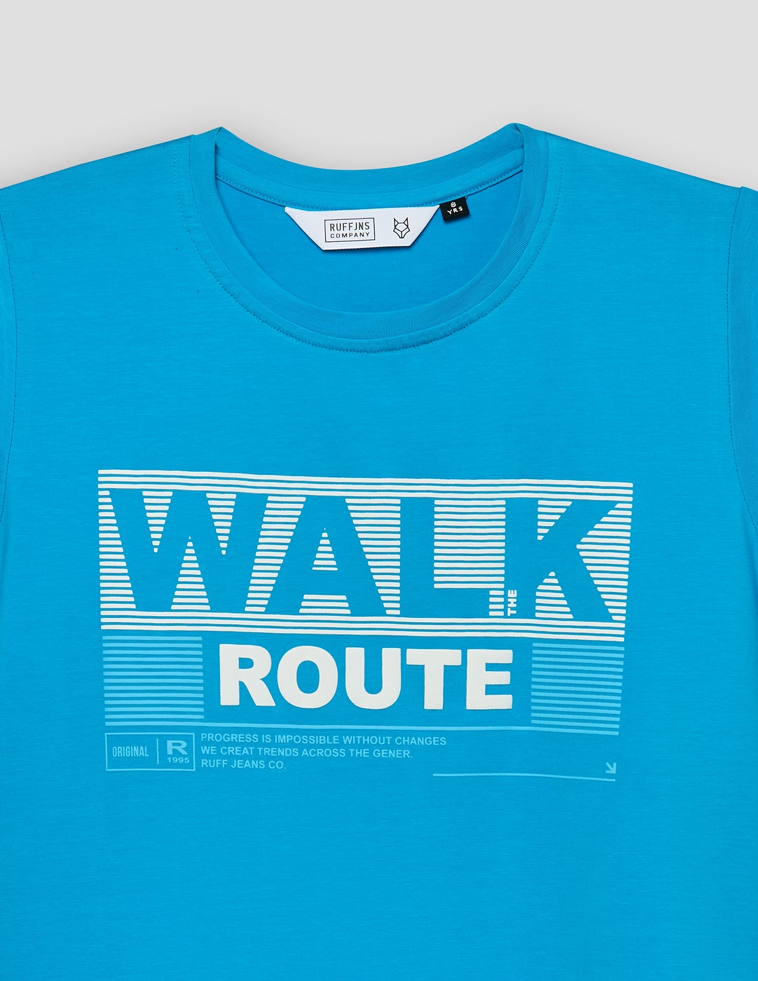 RUFF BOYS T-SHIRT H/S KK-16413 T.BLUE