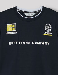 RUFF BOYS T-SHIRT F/S KB-16327 NAVY
