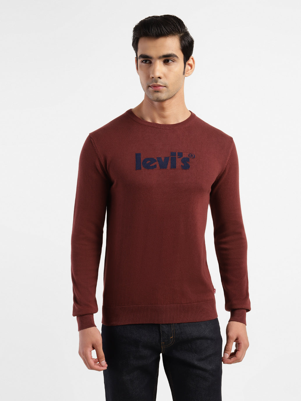 Men'S Brand Logo Crew Neck Sweatshirt