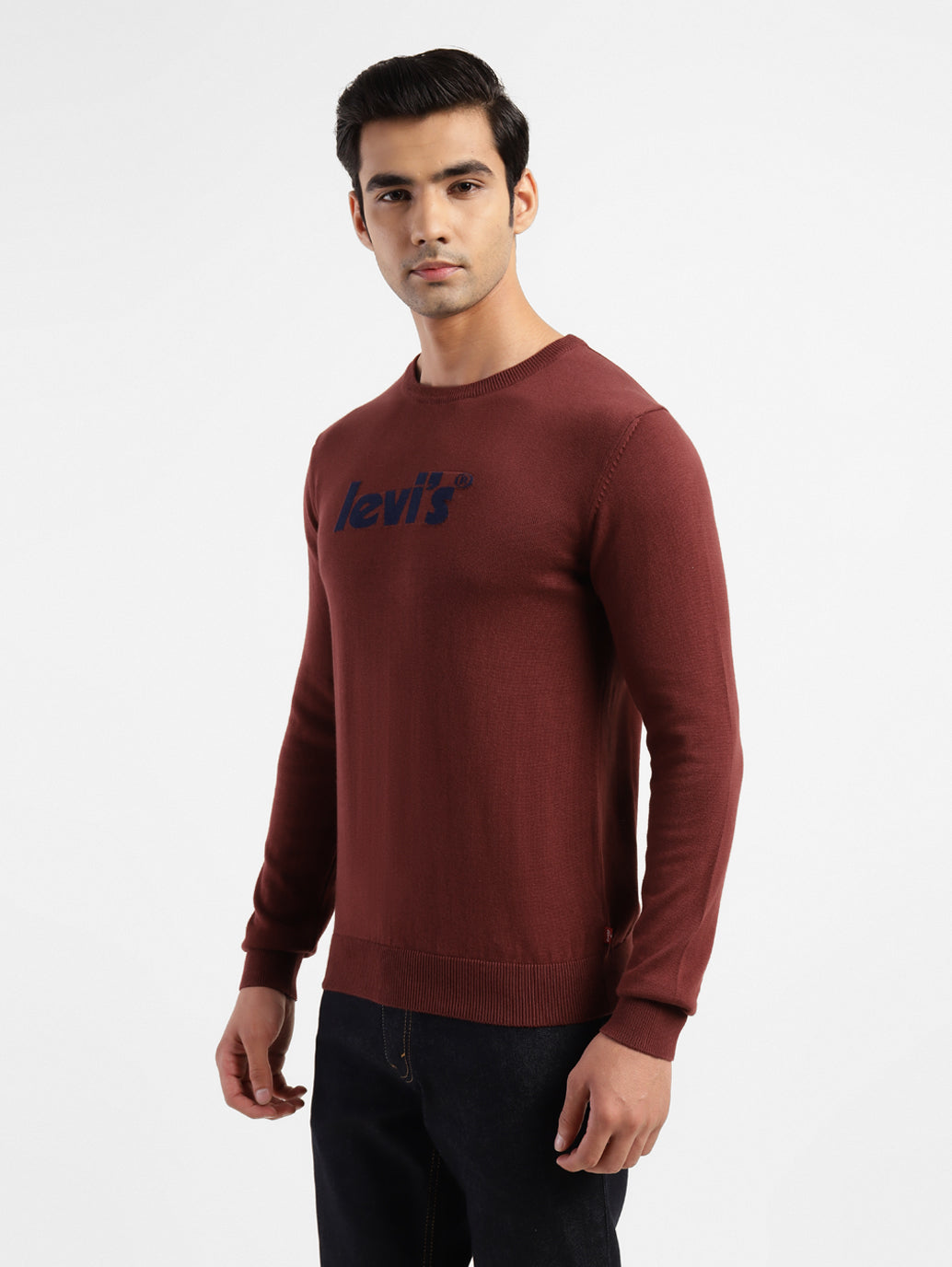 Men'S Brand Logo Crew Neck Sweatshirt