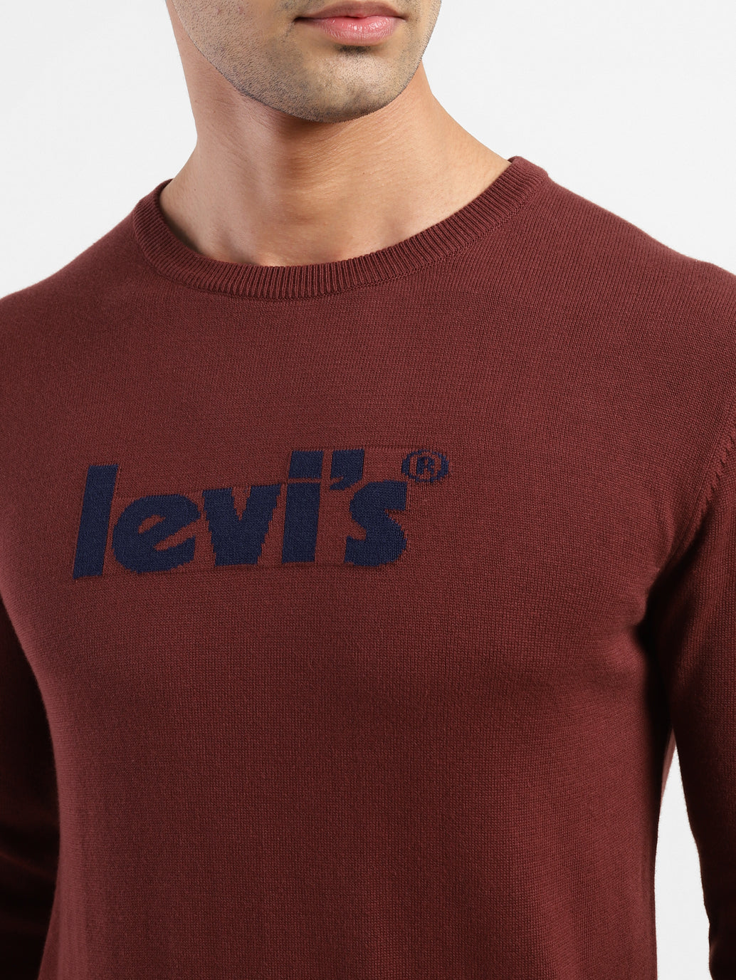 Men'S Brand Logo Crew Neck Sweatshirt