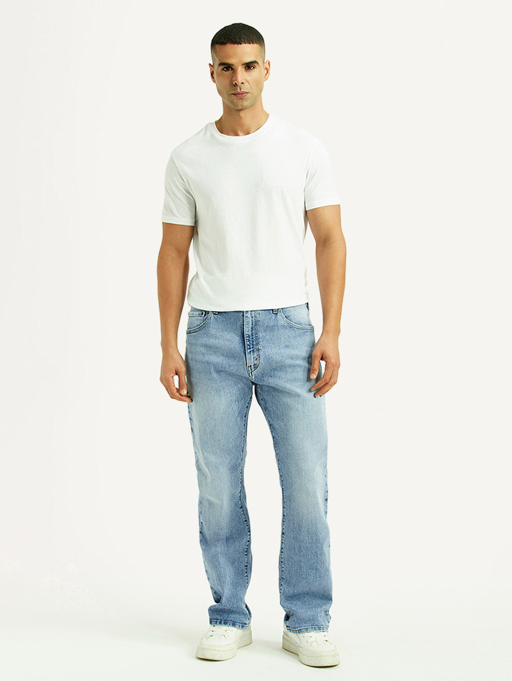 Men's 517 Light Blue Bootcut Fit Mid Rise Jeans