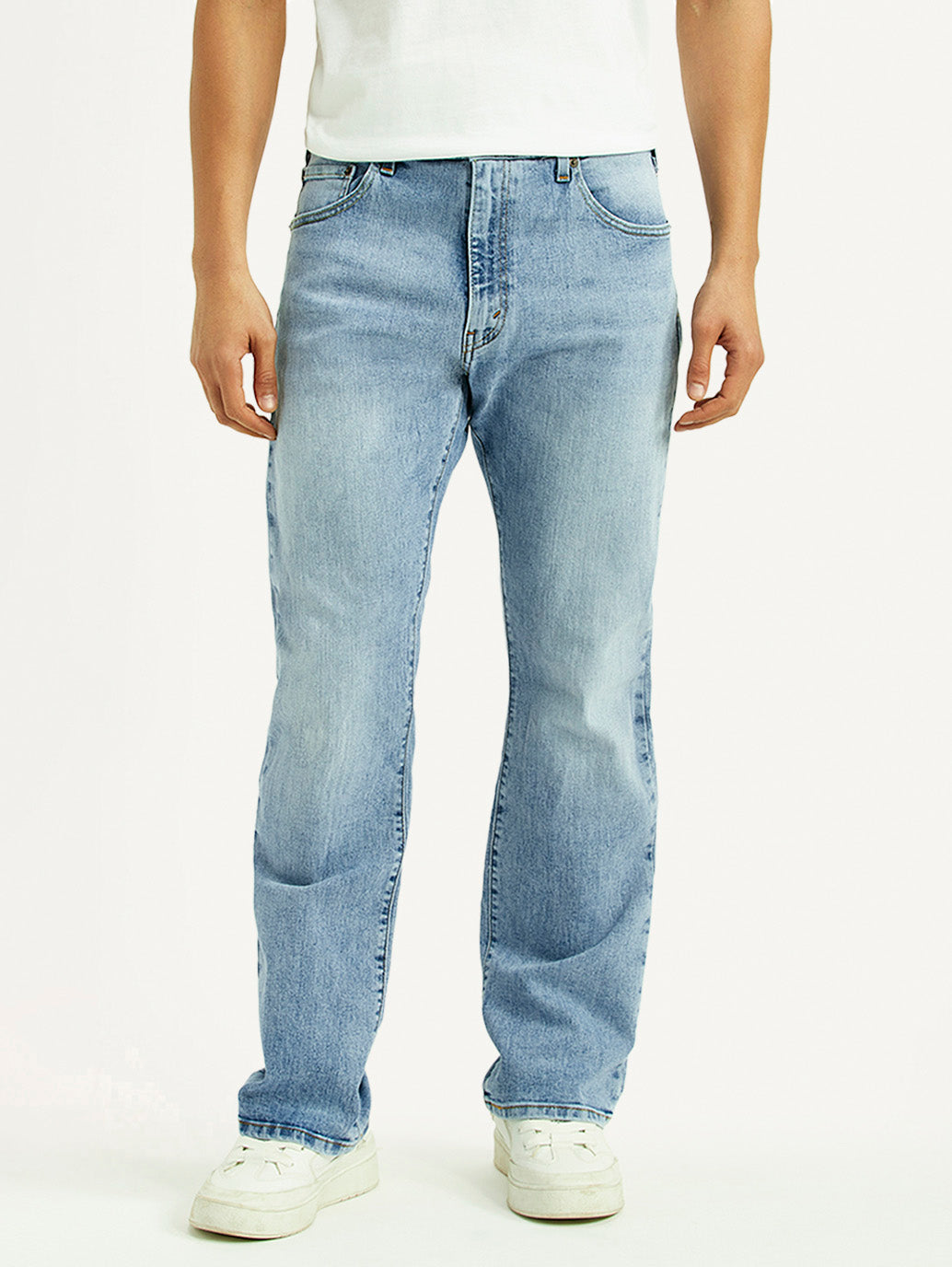 Men's 517 Light Blue Bootcut Fit Mid Rise Jeans