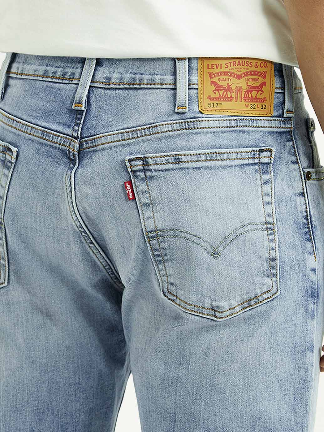 Men's 517 Light Blue Bootcut Fit Mid Rise Jeans