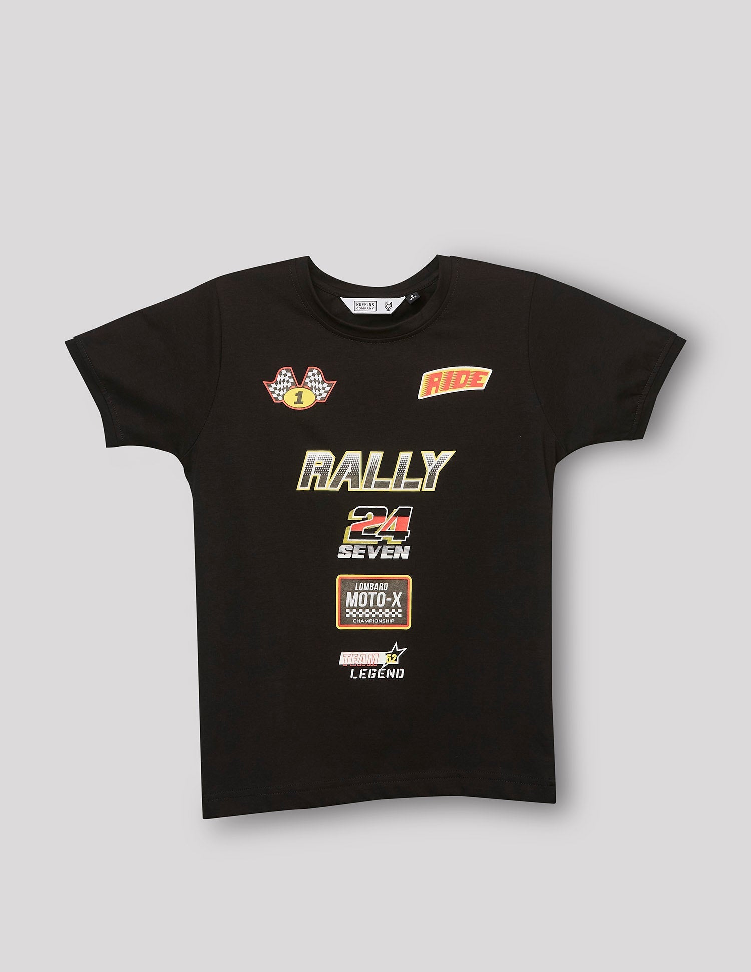 RUFF BOYS T-SHIRT H/S KB-16411 BLACK