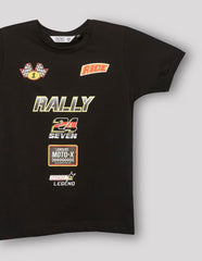 RUFF BOYS T-SHIRT H/S KB-16411 BLACK