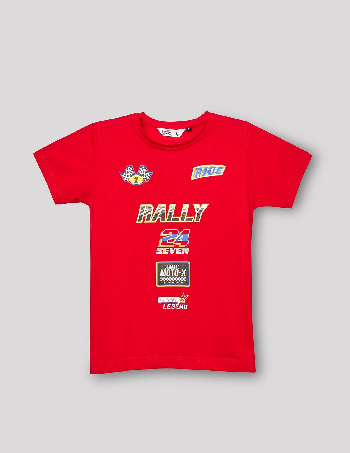 RUFF BOYS T-SHIRT H/S KB-16411 RED