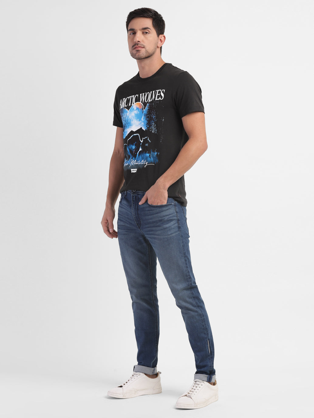 Men'S Graphic Print Slim Fit T-Shirt