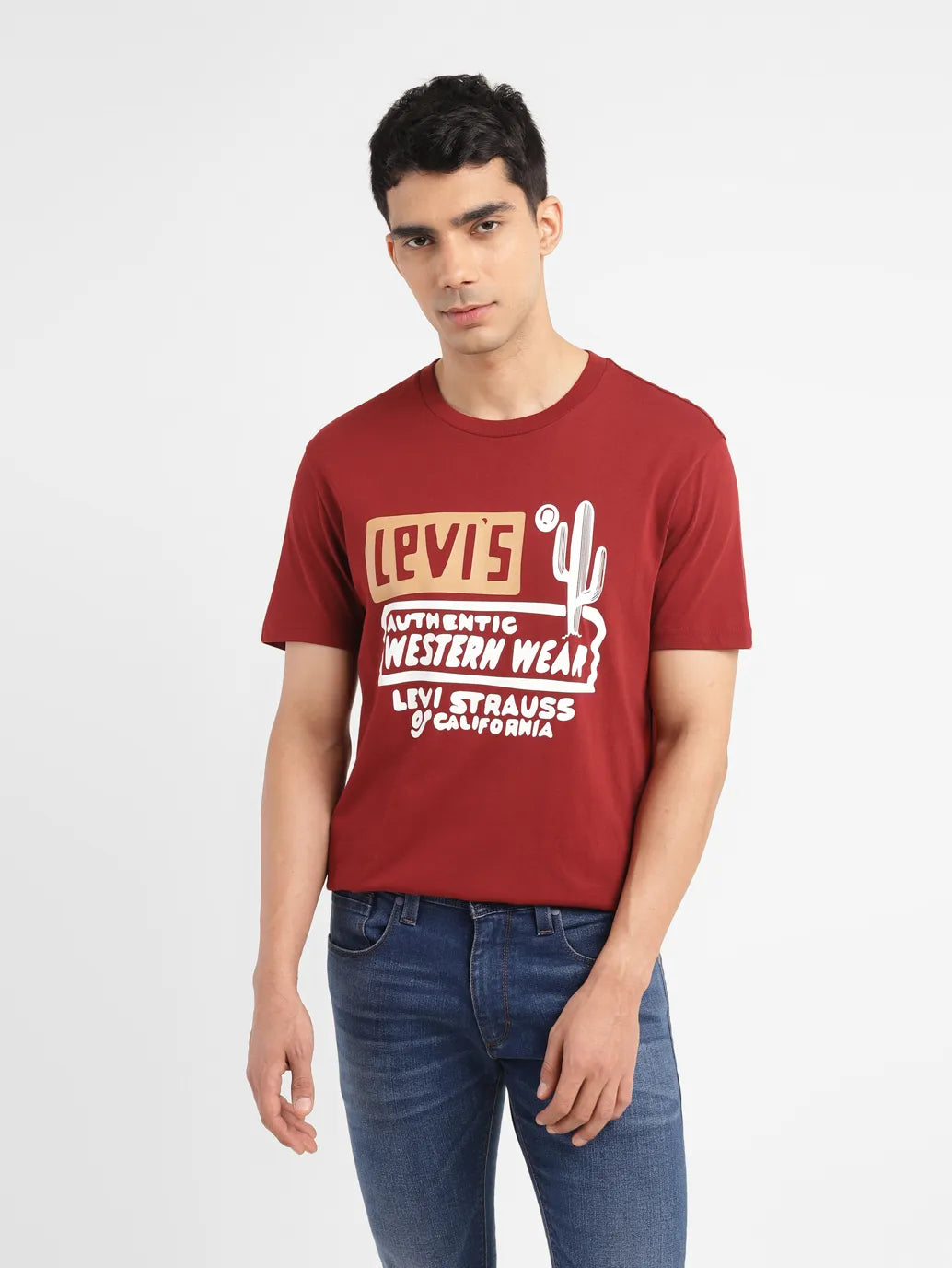 Men'S Graphic Print Slim Fit T-Shirt