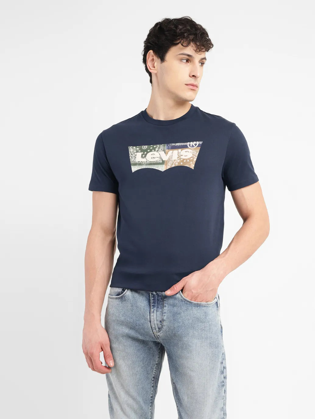 Men'S Brand Logo Slim Fit T-Shirt