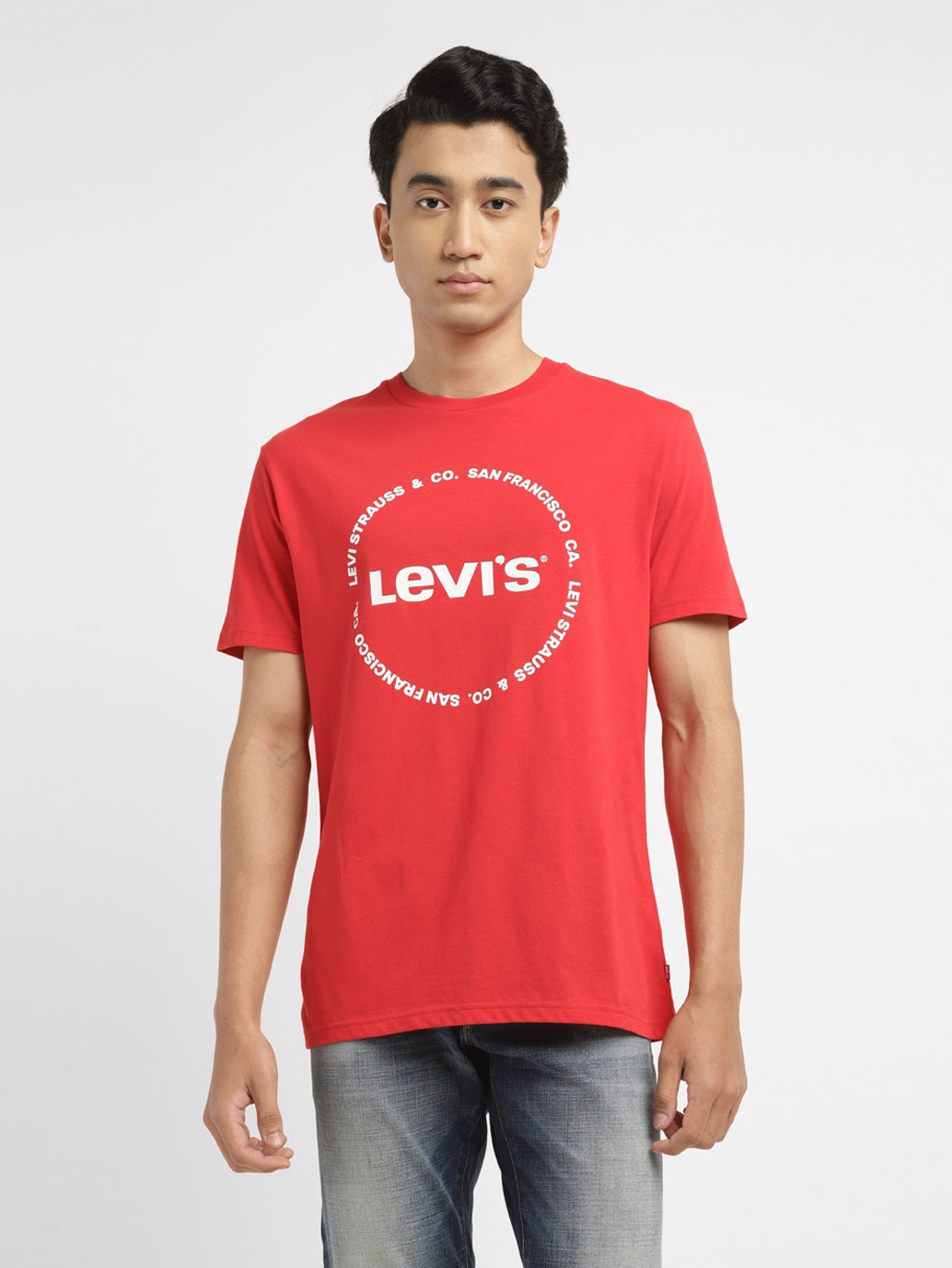Men'S Brand Logo Slim Fit T-Shirt