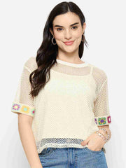 Madame Ladies Western Top F/S M5S18555 275 Ivory