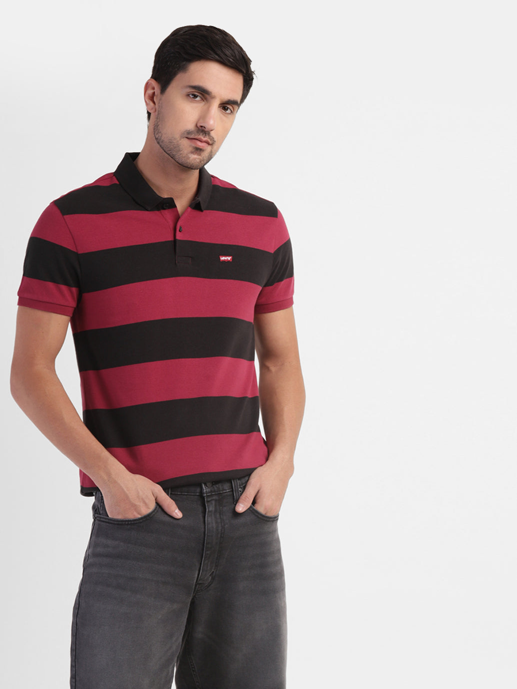 Men'S Colorblock Polo T-Shirt