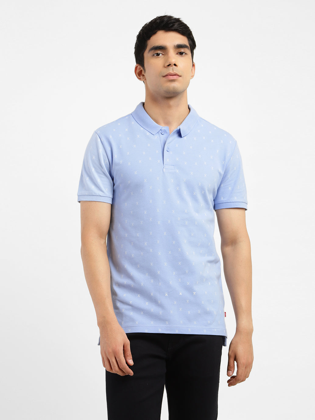 Men'S Geometric Print Polo T-Shirt