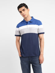 Men'S Colorblock Slim Fit Polo T-Shirt