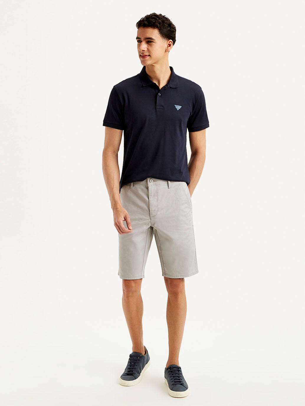 Men'S Solid Slim Fit Polo T-Shirt