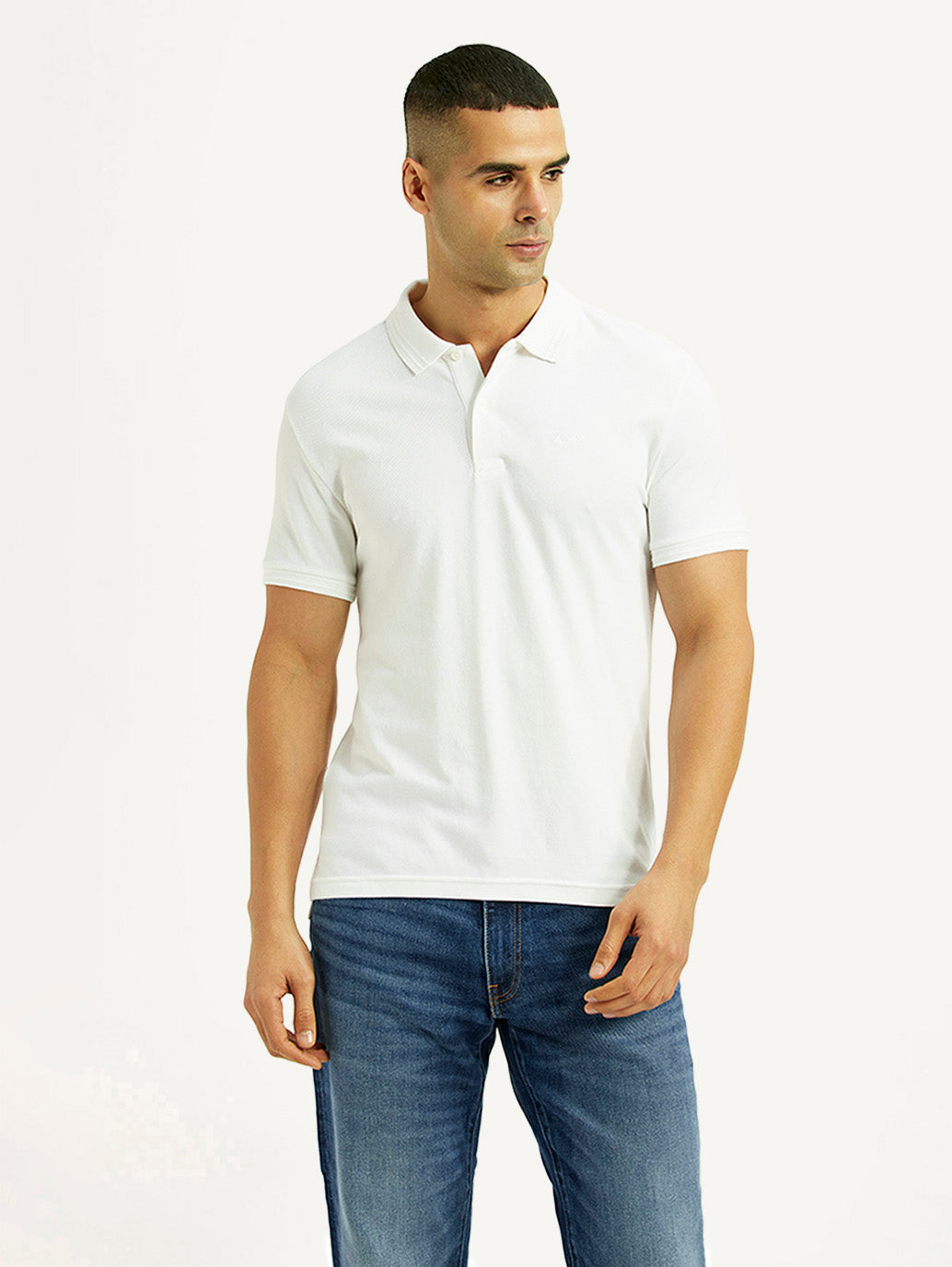 Men'S Solid Slim Fit Polo T-Shirt