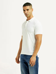 Men'S Solid Slim Fit Polo T-Shirt