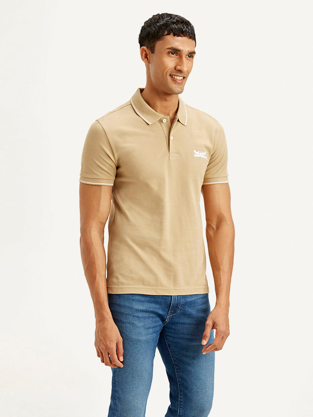 Men'S Solid Slim Fit Polo T-Shirt - Goyalsons ShopMax