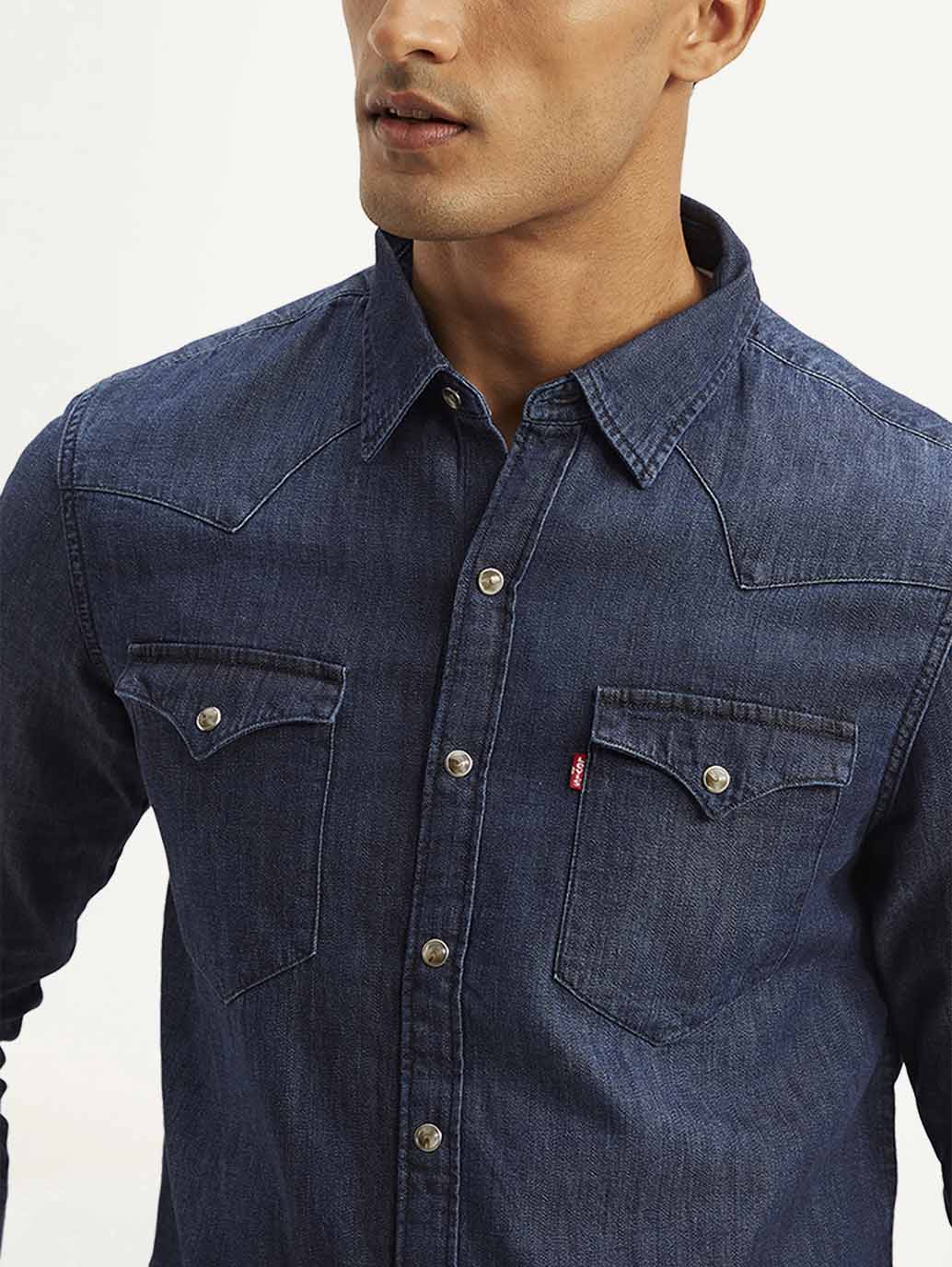 Men'S Solid Slim Fit Shirt