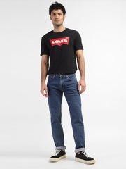 Levi's Men's 511 slim fit mid-rise blue jeans, showing front view with classic five-pocket design and durable denim fabric.