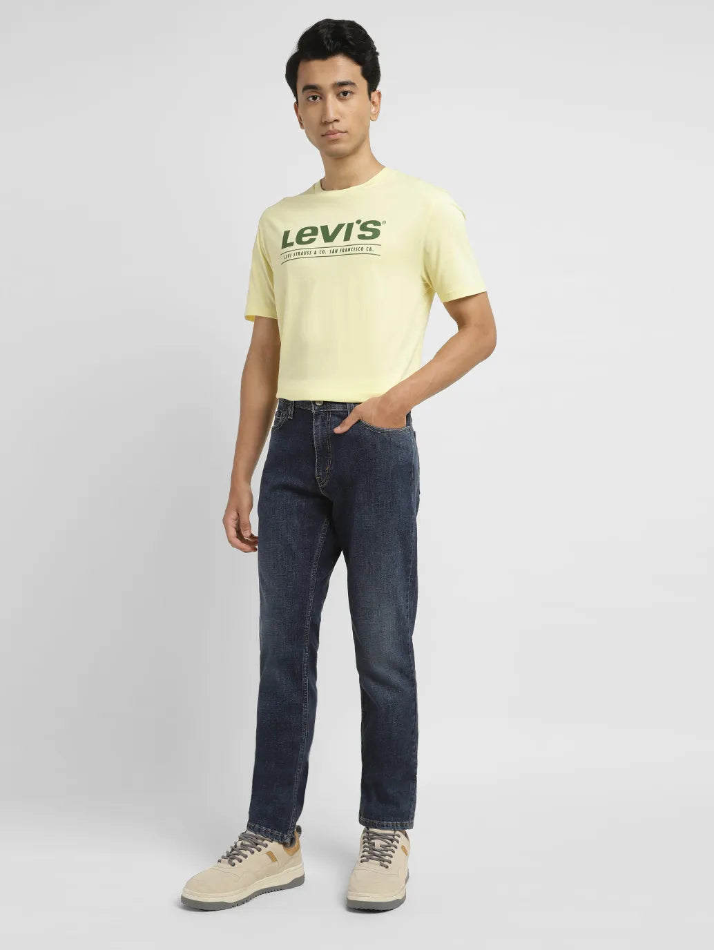 Men'S 511 Blue Slim Fit Mid Rise Jeans