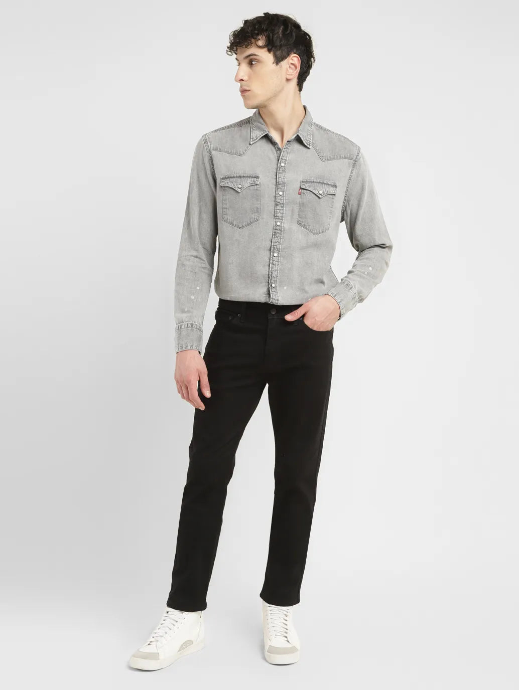Men'S 511 Black Slim Fit Mid Rise Jeans