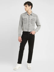 Men'S 511 Black Slim Fit Mid Rise Jeans