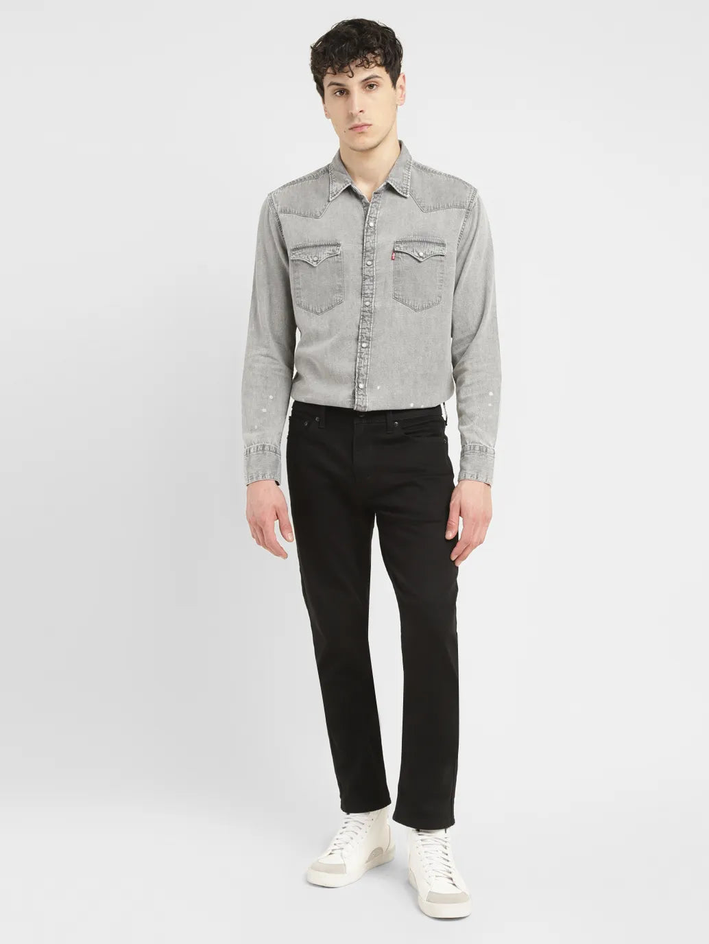 Men'S 511 Black Slim Fit Mid Rise Jeans