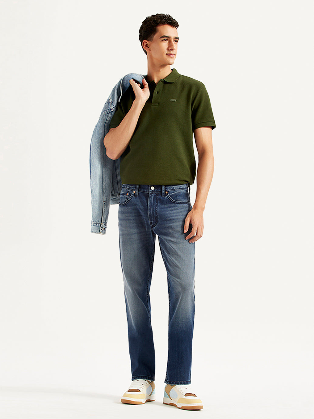 Men'S 511 Dark Blue Slim Fit Mid Rise Jeans