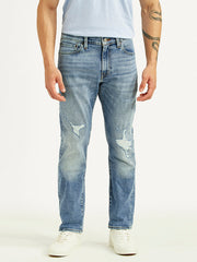 Men's 511 Blue Slim Fit Mid Rise Selvedge Jeans