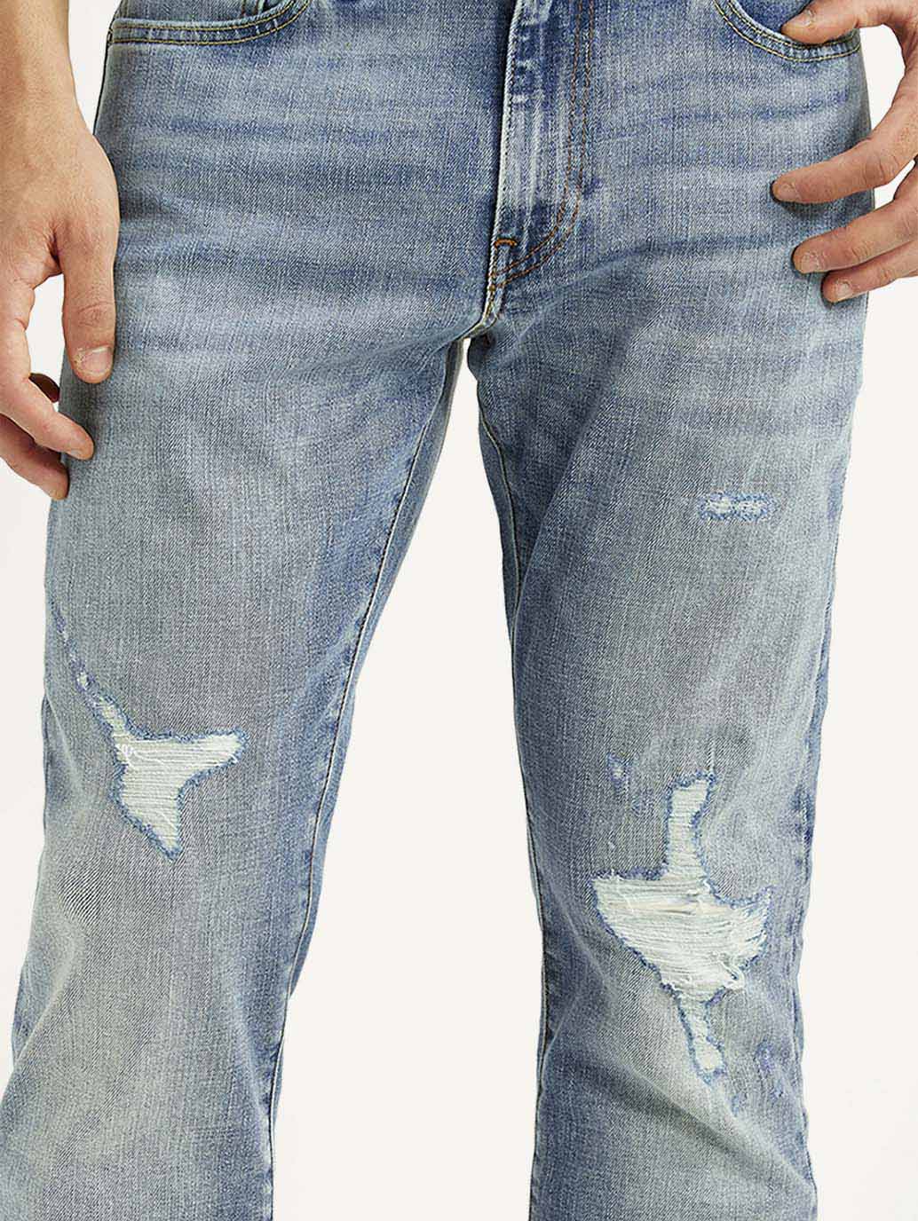 Men's 511 Blue Slim Fit Mid Rise Selvedge Jeans