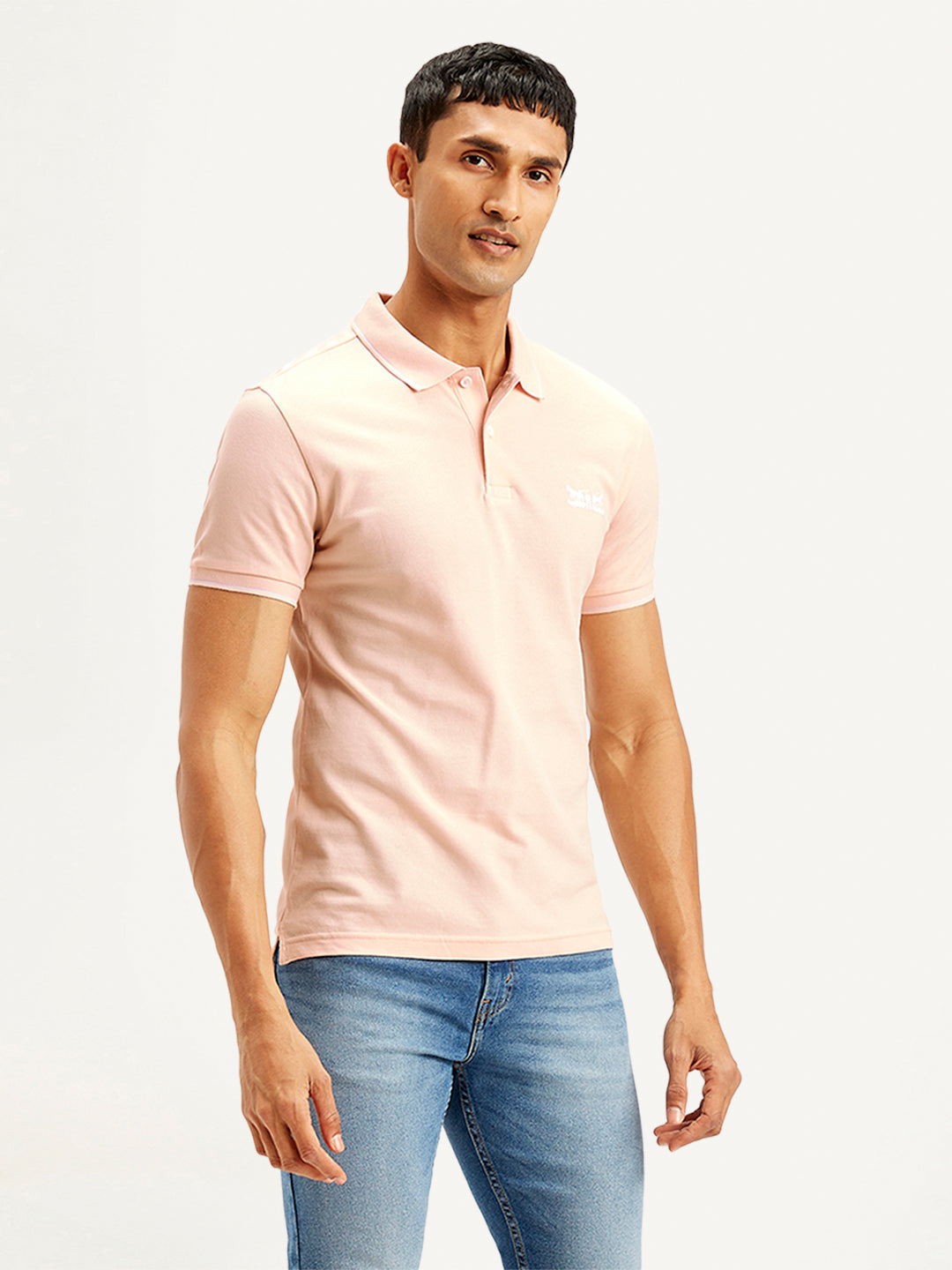 Men'S Solid Slim Fit Polo T-Shirt - Goyalsons ShopMax
