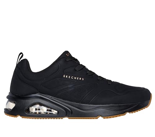Skechers Mens TRES-AIR UNO - CASAIRAL Black Casual Lace Up Shoe