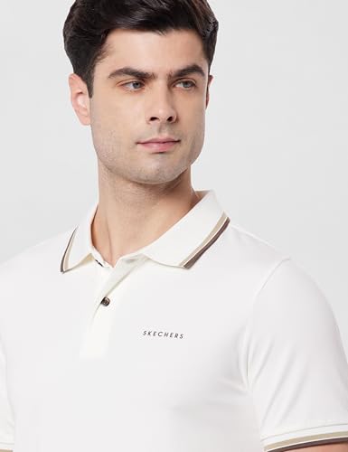 Skechers Men Classic Tipping White Polo