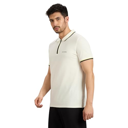Skechers Men Multi Tone Tipping White Polo