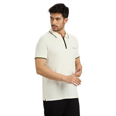 Skechers Men Multi Tone Tipping White Polo