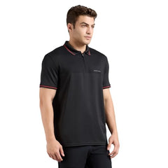 Skechers-Men's T-Shirts & Polos-Tonal Panel Runner POLO-TP0063ID-BLK-2XL