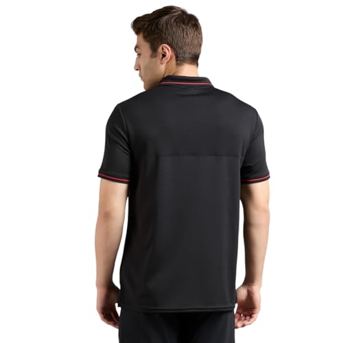 Skechers-Men's T-Shirts & Polos-Tonal Panel Runner POLO-TP0063ID-BLK-2XL