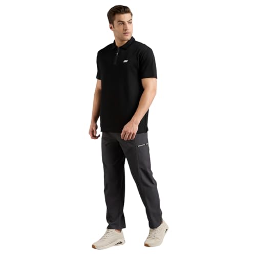 Skechers-Men's T-Shirts & Polos-OVESIZED Flock Branding POLO-TP0060ID-BLK- L