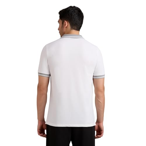 Skechers men's contrast zipper polo shirt, long-sleeve T-shirt with a zipper collar, in a casual style and comfortable fit.