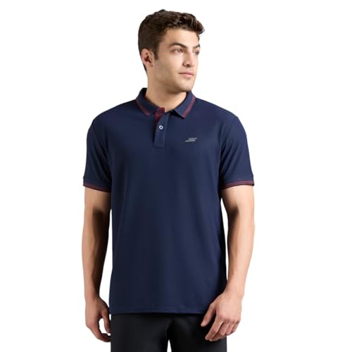 Skechers Men Contrast Inner Placket Polo