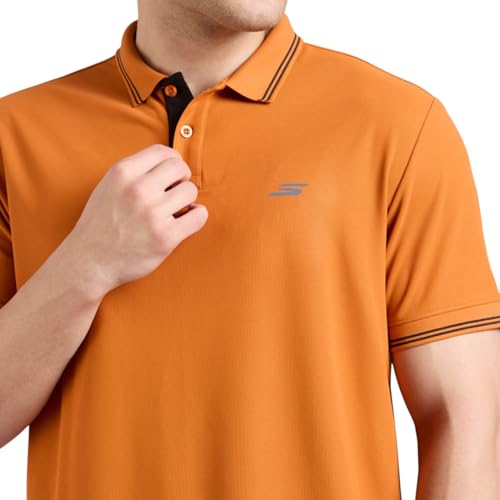 Skechers Men Contrast Inner Placket Polo