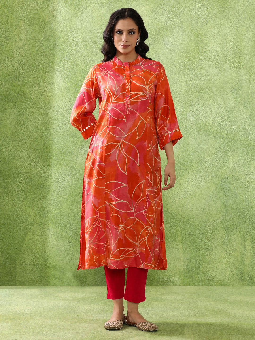 JAIPUR KURTI LADIES WESTERN KURTI 1PCS 1B25KRTAR0017 ORANGE
